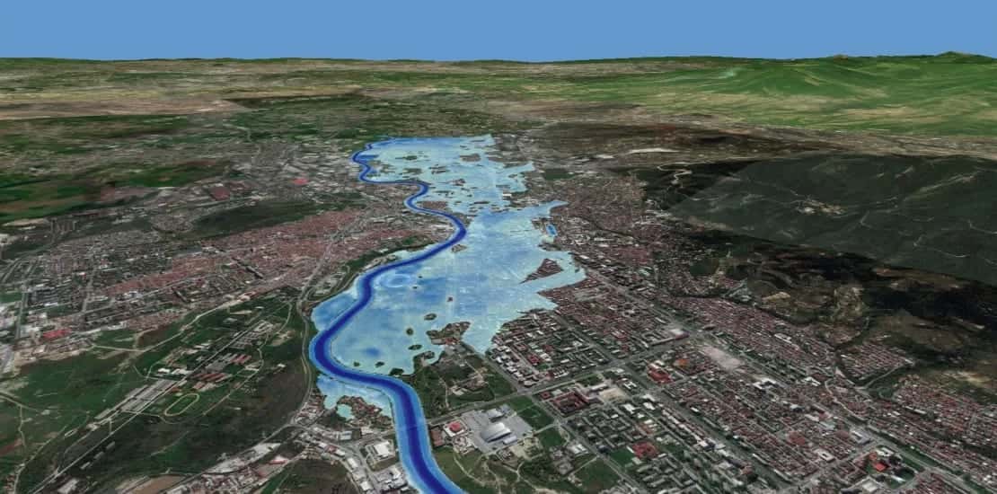 Simulation of Extreme Flooding for Skopje Planning Region