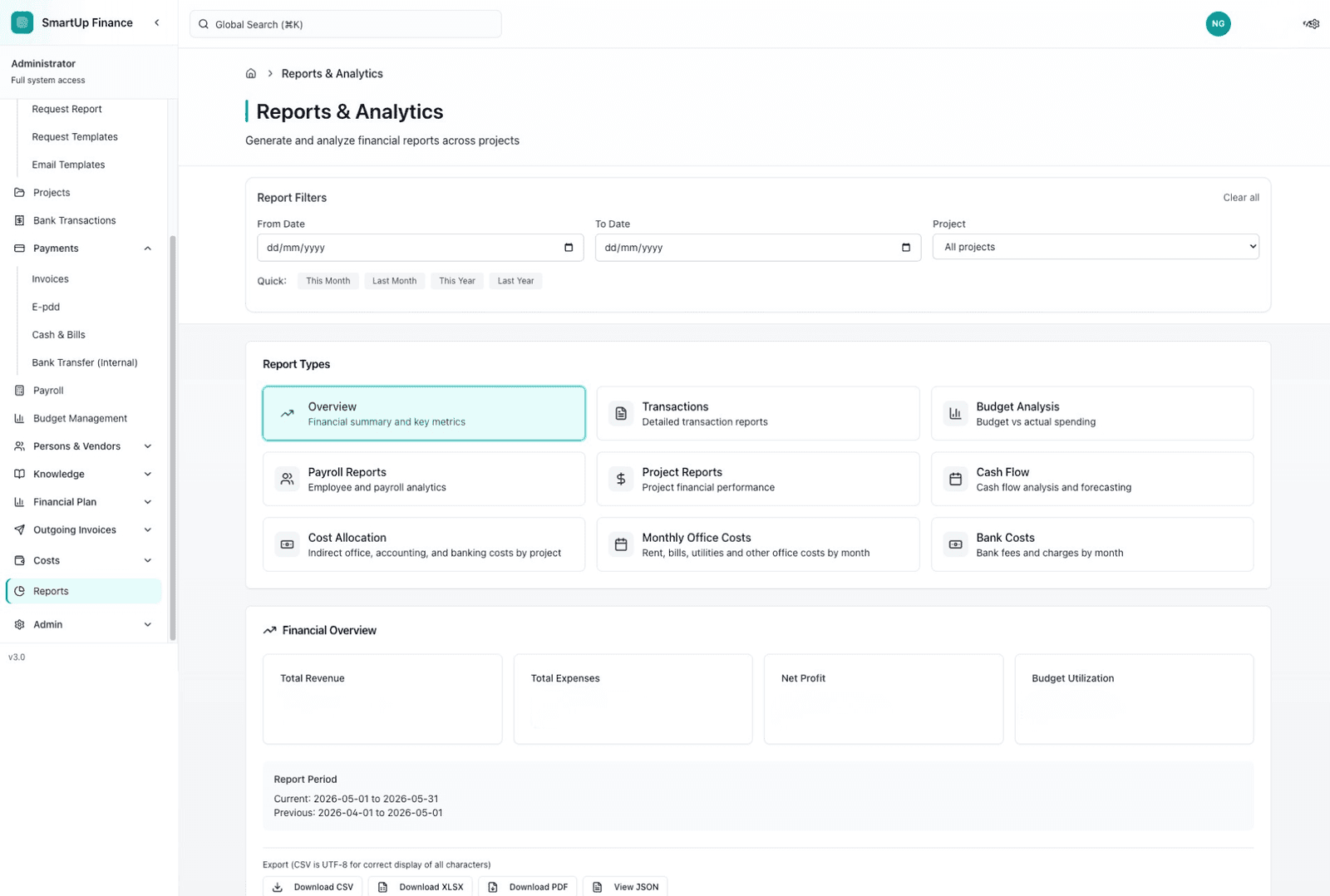 FinanceFlow — Financial Management System — image 6