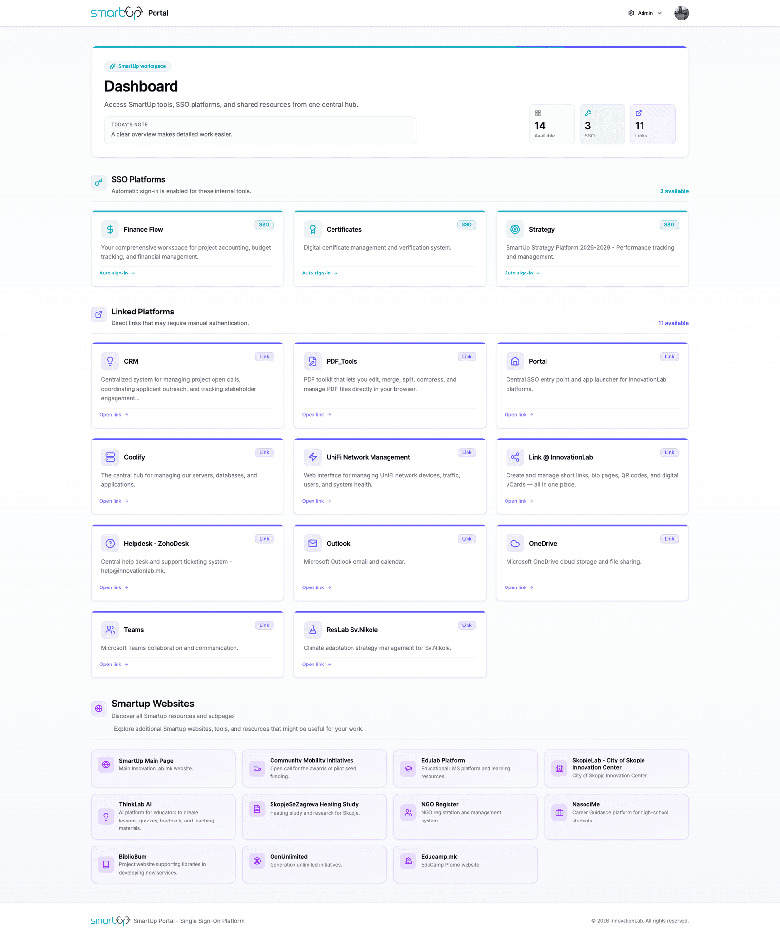 SSO Portal for Internal Tools — image 1