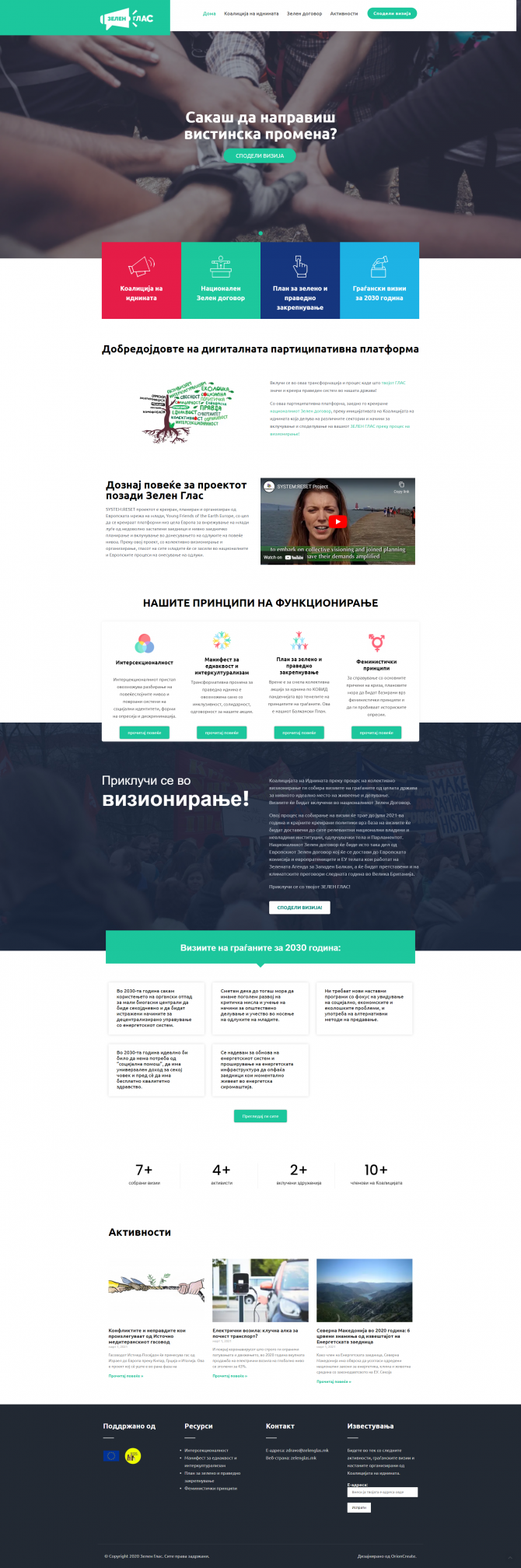 Digital participatory platform “Green Voice” -Zelenglas.mk